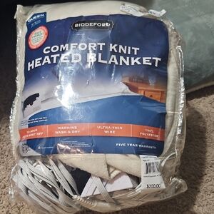 Biddeford Cream Heated Blanket